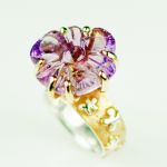 sterling silver, ametrine, 24K yellow gold plating PASH Jewellery Design, Gillian E. Batcher