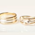 10K yellow gold, sterling silver, diamond PASH Jewellery Design, Gillian E. Batcher