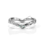 14K palladium white gold, blue diamonds PASH Jewellery Design, Gillian E. Batcher