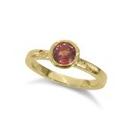 14K yellow gold, orange sapphire PASH Jewellery Design, Gillian E. Batcher