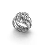 14K palladium white gold, diamonds PASH Jewellery Design, Gillian E. Batcher